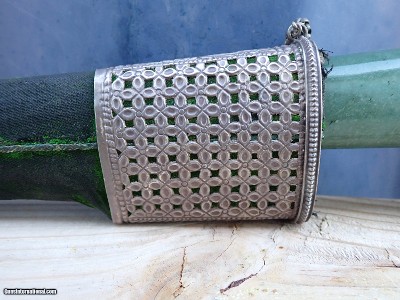 Indo Persian Peshkabz with Jade Lion Head - Image 3 of 12