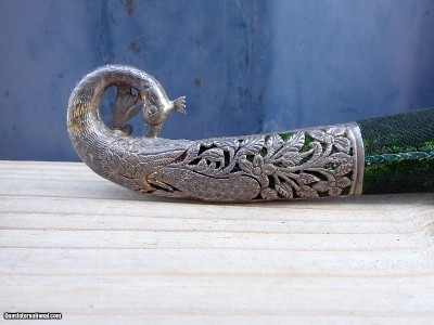 Indo Persian Peshkabz with Jade Lion Head - Image 2 of 12