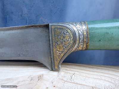 Indo Persian Peshkabz with Jade Lion Head - Image 11 of 12