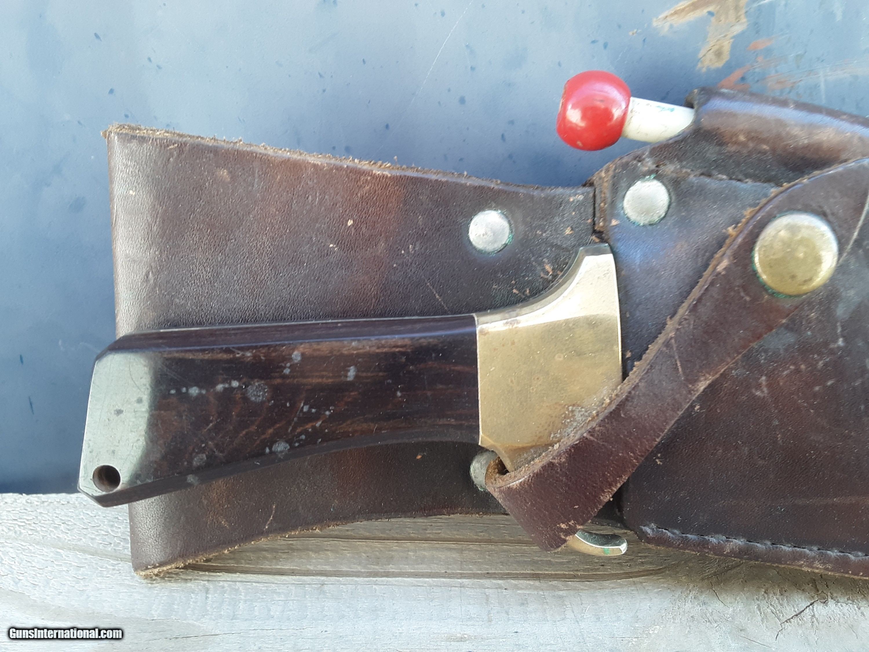 Michigan Mehedi Magnum - Skinning Knife with Gut Hook and sharpening rod.  for sale
