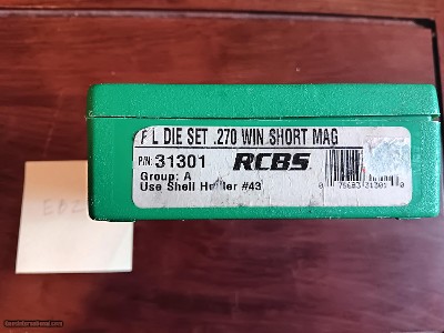 RCBS 270 Win Short Mag Dies