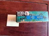 RCBS Reloading Dies 221 Rem Fireball