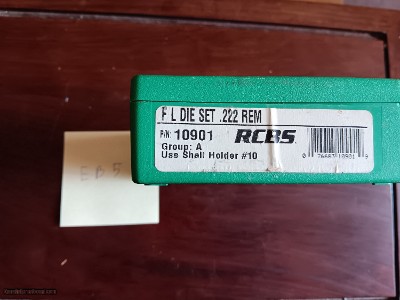 RCBS Reloading Dies 222 Rem
