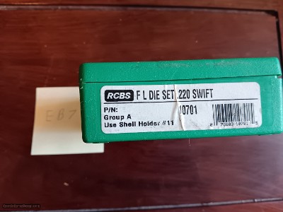 RCBS 220 Swift Reloading Dies