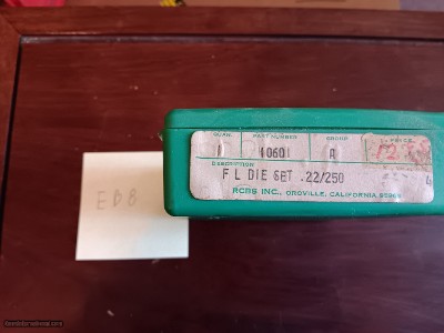 RCBS 22-250 Reloading Dies