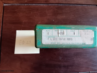 RCBS 30-40 Krag Dies