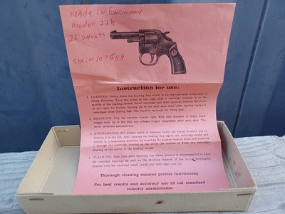 Gerstenberger EMGE Model 22K - 22 Short German revolver - Image 14 of 15