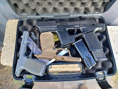 Sig Sauer P365 XL with Flux Raider Chassis, mags, extra frames