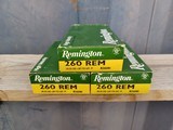 (60) Rounds 260 Rem Ammo - Remington 140 Gr Soft Point