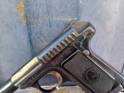 French WWI Army Contract Savage 1907 - 32 ACP Pistol - Image 3 of 12