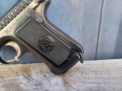 French WWI Army Contract Savage 1907 - 32 ACP Pistol - Image 2 of 12
