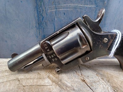 Unknown maker Belgian Revolver - 32 Short Colt - Folding Trigger - Tiny! - Image 3 of 11
