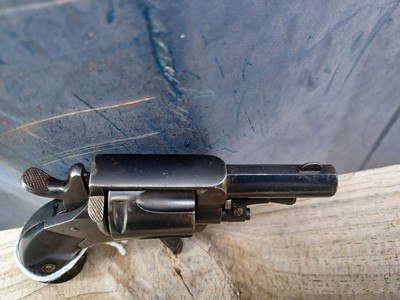 Unknown maker Belgian Revolver - 32 Short Colt - Folding Trigger - Tiny! - Image 8 of 11
