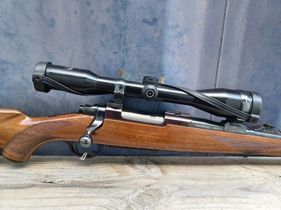 Ruger 77 RSI - 243 Win Mannlicher Stock - Red Pad, Tang Safety, Claw mounted Schmidt & Bender Scope - Image 3 of 18