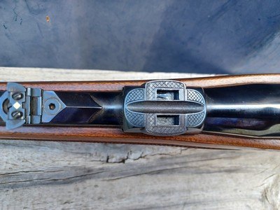 Ruger 77 RSI - 243 Win Mannlicher Stock - Red Pad, Tang Safety, Claw mounted Schmidt & Bender Scope - Image 13 of 18