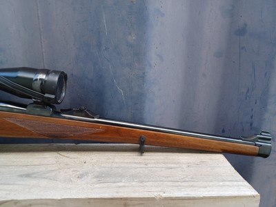 Ruger 77 RSI - 243 Win Mannlicher Stock - Red Pad, Tang Safety, Claw mounted Schmidt & Bender Scope - Image 4 of 18
