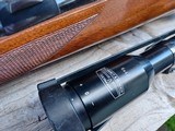 Ruger 77 RSI - 243 Win Mannlicher Stock - Red Pad, Tang Safety, Claw mounted Schmidt & Bender Scope - Image 14 of 18