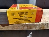 Kynoch 577-450 Martini Henry Sealed Box of 10 Rds - 480 Gr Solid Lead Bullet - Image 3 of 4