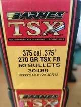 Barnes TSX .375/270 GR 3x50 rd boxes unopened.
