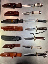 Randall Knifes Buxton Fighter Brass Double Hilt Border Patrol Micarta Handle For Sale - 8 of 8