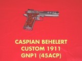 AUSTEN BEHLERT CASPIAN FRAMES AND SLIDES1911 MODEL9MM,38,40S&W,45ACP SET - 1 of 4