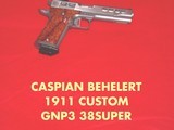 AUSTEN BEHLERT CASPIAN FRAMES AND SLIDES1911 MODEL9MM,38,40S&W,45ACP SET - 3 of 4