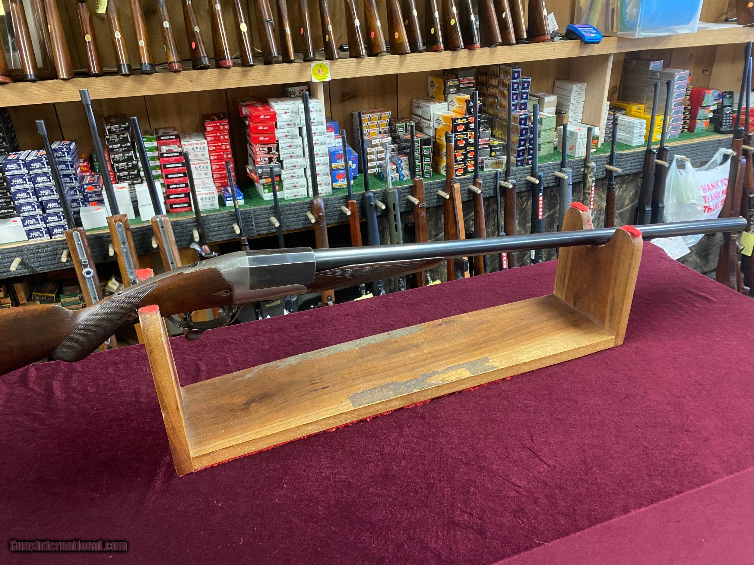 W. Leech and Sons 10 GA Single Shot Break Action Hammer Shotgun