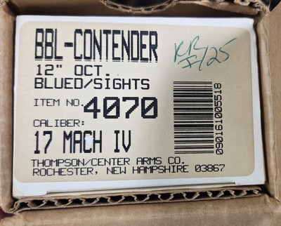 TC CONTENDER - .17MACH - $349