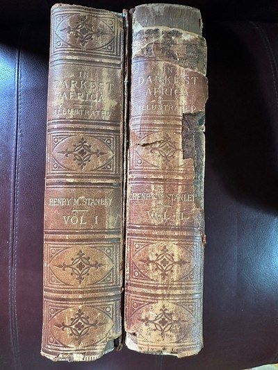 In Darkest Africa , first
Canadian Edition, 1890 Two Volume set of Henry M. Stanley