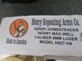 Henry Homesteader 9mm PCC NIB - 8 of 8