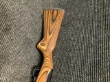 Ruger 10/22 with bull barrel and brown laminate stock - 6 of 8