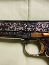 Stunning engraved two tone Colt 1911 new unfired 45acp govt. - 4 of 9
