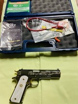 Stunning engraved two tone Colt 1911 new unfired 45acp govt. - 3 of 9