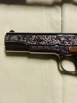 Stunning engraved two tone Colt 1911 new unfired 45acp govt. - 9 of 9