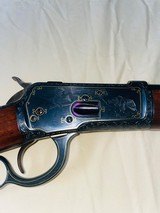 Stunning Winchester 1892 38-40 1st year production custom engraved hunting scenes with gold - 1 of 10