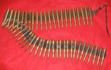 8X57MM MAUSER AMMO - 53 ROUND LINKED BELT WITH 52 ROUNDS - WITH PULL TAB - 1 of 2
