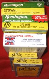 65 ROUND LOT OF WINCHESTER 270 AMMO - 1 of 1