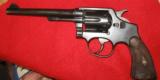 1946 SMITH & WESSON .38 MILITARY & POLICE POST WAR LONG ACTION WITH FACTORY LETTER - 1 of 15