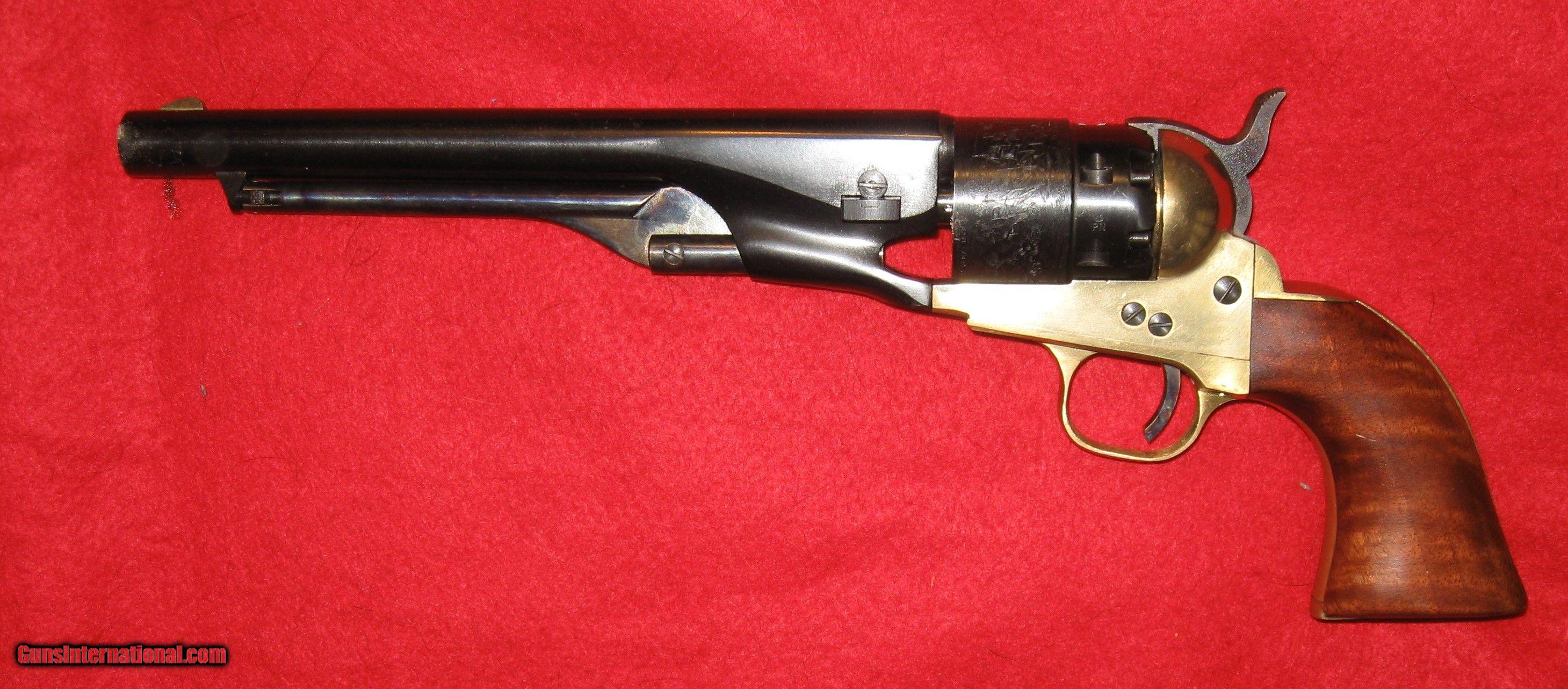 ASM 44 CALIBER 1860 ARMY BLACK POWDER BRASS FRAME REPRODUCTION REVOLVER