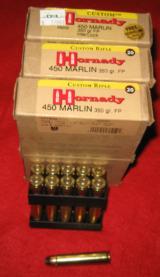 102 ROUNDS HORNADY FACTORY LEVEREVOLUTION AND CUSTOM
450 MARLIN AMMO - 2 of 3