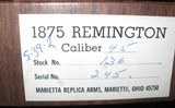 MARIETTA REPLICA ARMS / UBERTI 1875 REMINGTON REPLICA - 15 of 16