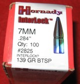 100 HORNADY #2825 7MM BULLETS - 1 of 3
