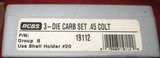 RCBS 3 DIE CARBIDE 45 COLT DIE SET - 1 of 7