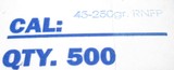 500 ROUND BOX OF SILVER STATE BULLETS 45 CALIBER 250 GR RNFP - 3 of 3
