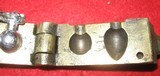 ANTIQUE BRASS ROUND BALL AND CONICAL BULLET MOLD - 2 of 9