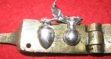 ANTIQUE BRASS ROUND BALL AND CONICAL BULLET MOLD - 1 of 9