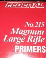 800 FEDERAL #215 MAGNUM LRGE RIFLE PRIMERS - 1 of 1