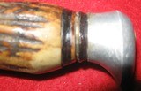 8 7/8" STAG HANDLE KNIFE. - 6 of 11