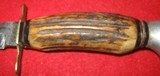 8 7/8" STAG HANDLE KNIFE. - 7 of 11