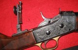 CUSTOM ENGRAVED REMINGTON ROLLING BLOCK RIFLE IN 38-55 WCF - 1 of 20